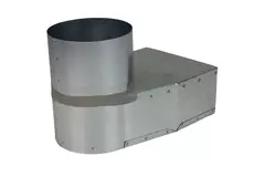 Slate corner piece 170x80 mm to diameter 125 mm for inlet duct