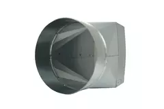 Transition piece 170x80 mm to diameter 150 mm for flue pipe