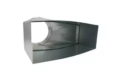 Transition piece 170x80 mm to diameter 150 mm for flue pipe