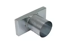 Lid 170x80 mm with connection diameter 80 mm for flue pipe