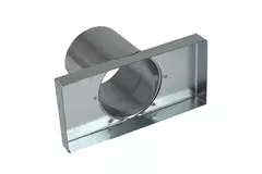 Lid 170x80 mm with connection diameter 80 mm for flue pipe