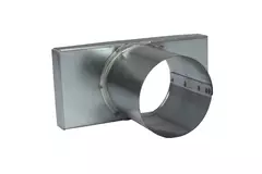 Lid 170x80 mm with connection diameter 80 mm for flue pipe