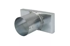 Lid 170x80 mm with connection diameter 80 mm for flue pipe