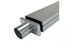 Lid 170x80 mm with connection diameter 80 mm for flue pipe