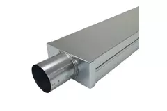 Lid 170x80 mm with connection diameter 80 mm for flue pipe