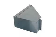 Side connection 170x80 mm 45 degrees for flue pipe