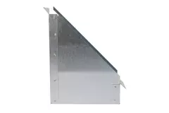Side connection 170x80 mm 45 degrees for flue pipe