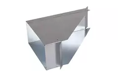 Side connection 170x80 mm 45 degrees for flue pipe