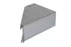 Side connection 170x80 mm 45 degrees for flue pipe