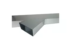 Side connection 170x80 mm 45 degrees for flue pipe