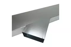 Side connection 170x80 mm 45 degrees for flue pipe