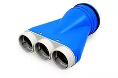 Vent-Axia Uniflexplus reducer 3 x Ø69mm and spout Ø125mm