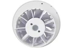 Bathroom extractor fan round white - humidity sensor and timer - Ø 120 mm - aRid 120 BB HS