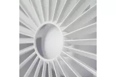 Bathroom extractor fan round white - humidity sensor and timer - Ø 120 mm - aRid 120 BB HS
