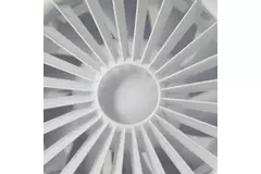 Bathroom extractor fan round white - humidity sensor and timer - Ø 120 mm - aRid 120 BB HS