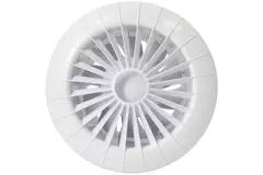 Bathroom extractor fan round white - humidity sensor and timer - Ø 120 mm - aRid 120 BB HS