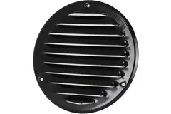 Metal ventilation grille round Ø125 mm black - MR125M - RAL9005