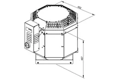 Roof fan catering met frequency-controlled - DVN 250 D2 30