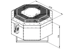 Roof fan insulated catering - DVNI 560 D4 30