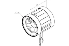 Inline tube fan 125mm mixed-flow ETAMASTER - EM 125 EC 01
