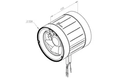 Inline tube fan 125mm mixed-flow ETAMASTER - EM 125 EC 02