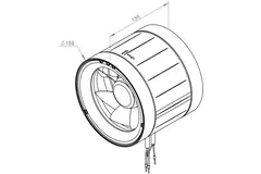 Inline tube fan 160mm mixed-flow ETAMASTER - EM 160 EC 02