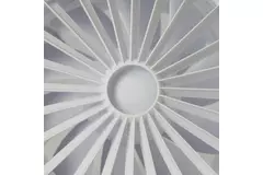 Bathroom extractor fan round white with timer - Ø 150 mm - aRid 150 BB TS