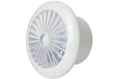 Bathroom extractor fan round white with timer - Ø 150 mm - aRid 150 BB TS