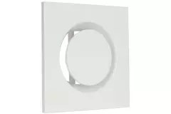 Ventilation valve supply metal square Ø125 mm white with friction springs - DVSQ-P125