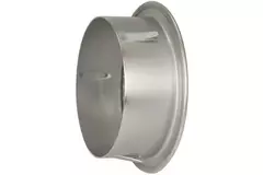 Metal round ventilation grille including mounting sleeve Ø 180 mm aluminium - DWRA180S