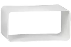 Plastic female coupler rectangular 110x55 mm - KSF