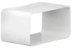 Plastic female coupler rectangular 110x55 mm - KSF