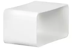 Plastic female coupler rectangular 110x55 mm - KSF