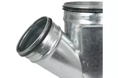 T-piece Ø 80mm with spigot Ø 80mm for spiral duct (45°)
