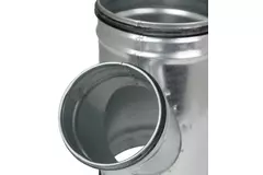 T-piece Ø 80mm with spigot Ø 80mm for spiral duct (45°)