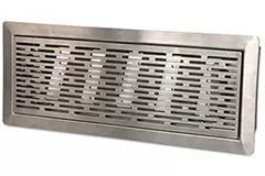 Vent-Axia Uniflexplus moveable floor grille with slots - Brushed stainless steel - VRVBS