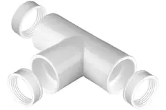 Plastic T-piece connection socket 20 Ømm