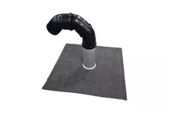 Roof penetration set Ø75mm with bitumen roofing, 200mm pipe