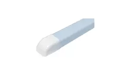 Climaplus air conditioning duct End piece 125 x 75mm RAL9010 WHITE