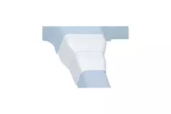 Climaplus air conditioning duct Reducer from 125x75 to 90x65mm RAL9010 WHITE