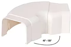 Climaplus air conditioning duct Adjustable bend 70x55mm RAL 9010 WHITE