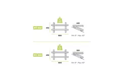 Rodigas Roof console inclination angle 9° to 45° 800x520mm