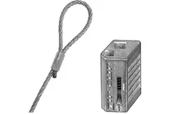 Zip Clip self-locking suspension cable 3 meters 50KG