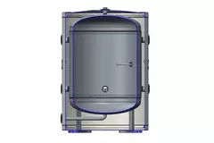 Buffer vessel stainless steel Duplex 100L with 2KW resistor