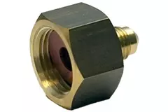 Drain swivel for refrigerant bottle