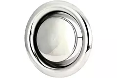 Stainless steel ventilation extraction valve Ø 100 mm with fixing collar - DVS100Y/1