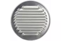Metal round ventilation grille including mounting sleeve Ø 180 mm aluminium - DWRA180S