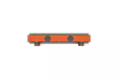 Ergovent plasterable frameless linear grille 1000 mm with 75 mm connection diameter – profile
