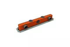 Ergovent plasterable frameless linear grille 1000 mm with 75 mm connection diameter – profile