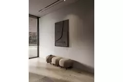 Ergovent plasterable frameless linear grille 1050 mm with 75 mm connection diameter - modular - 1 slot